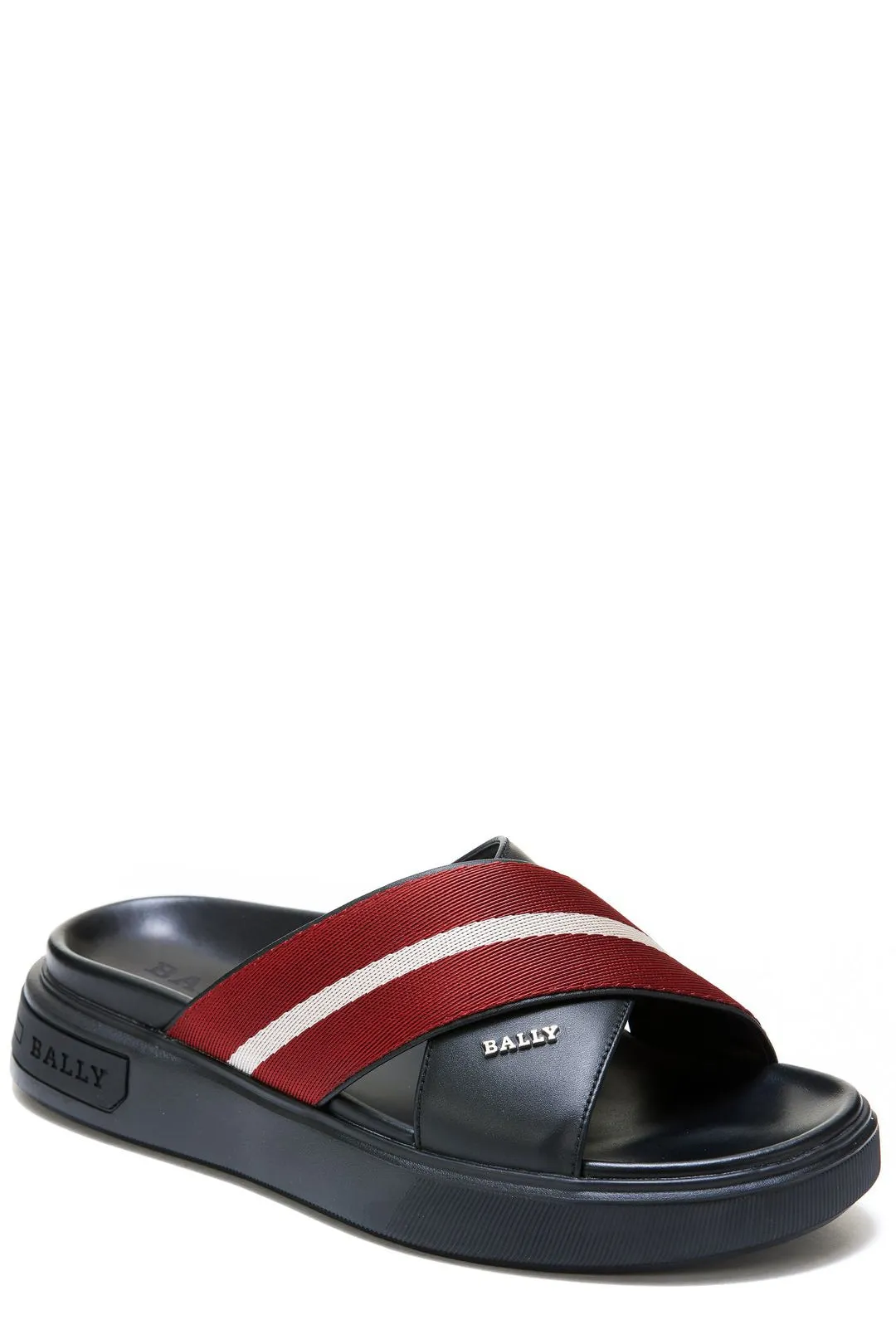 Jamaica Sandals Bally Logo Plaque Slip-On Sandals