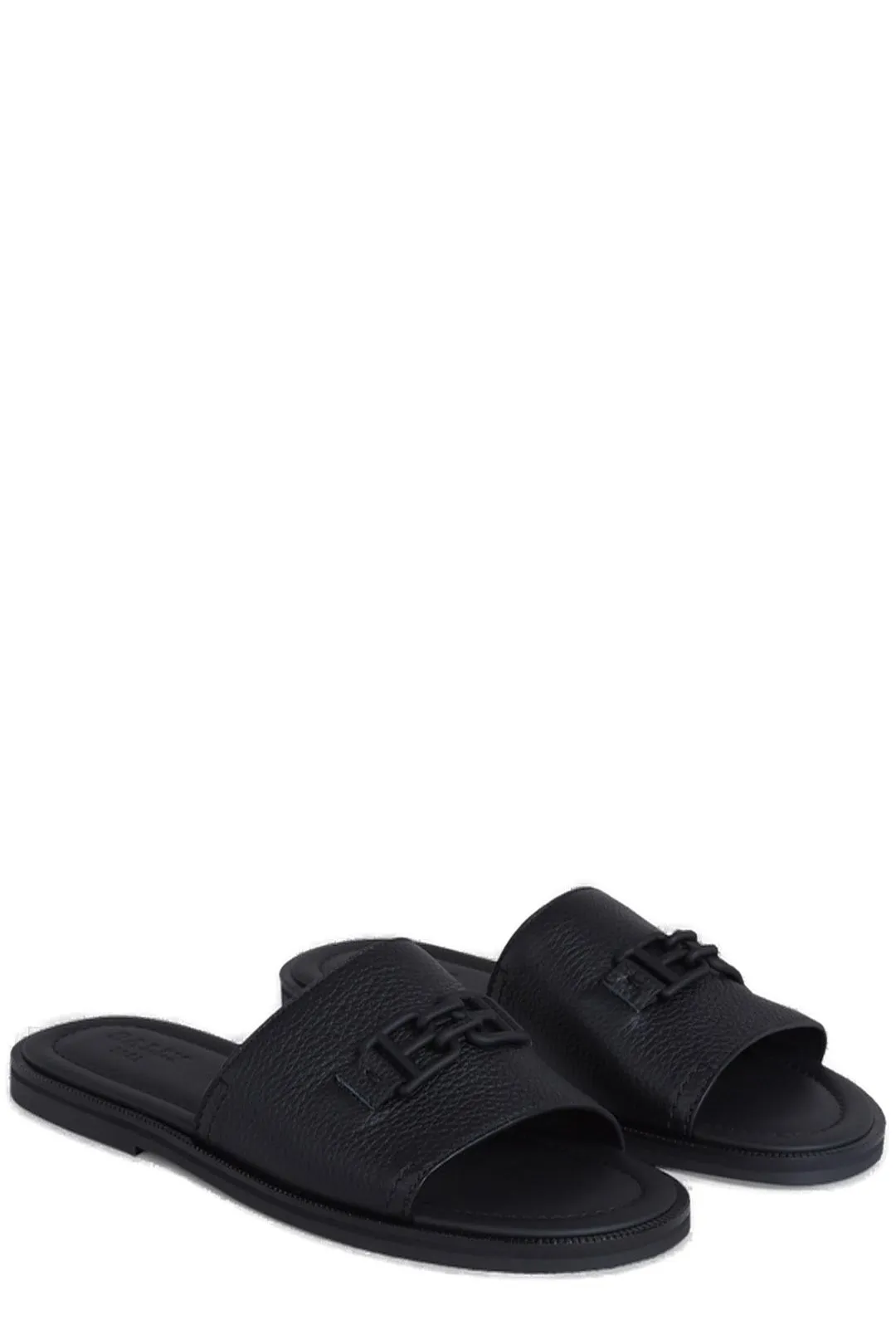 Bally Logo Plaque Slip-On Slides Sandals Church Riverside