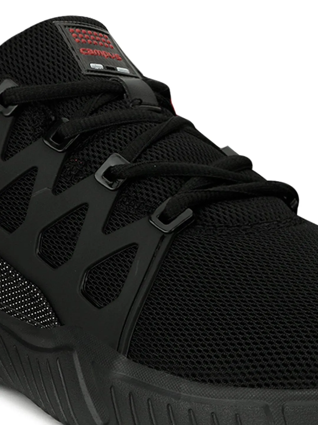 Arch Supporting Running Shoes BARLEY Black Men's Running Shoes