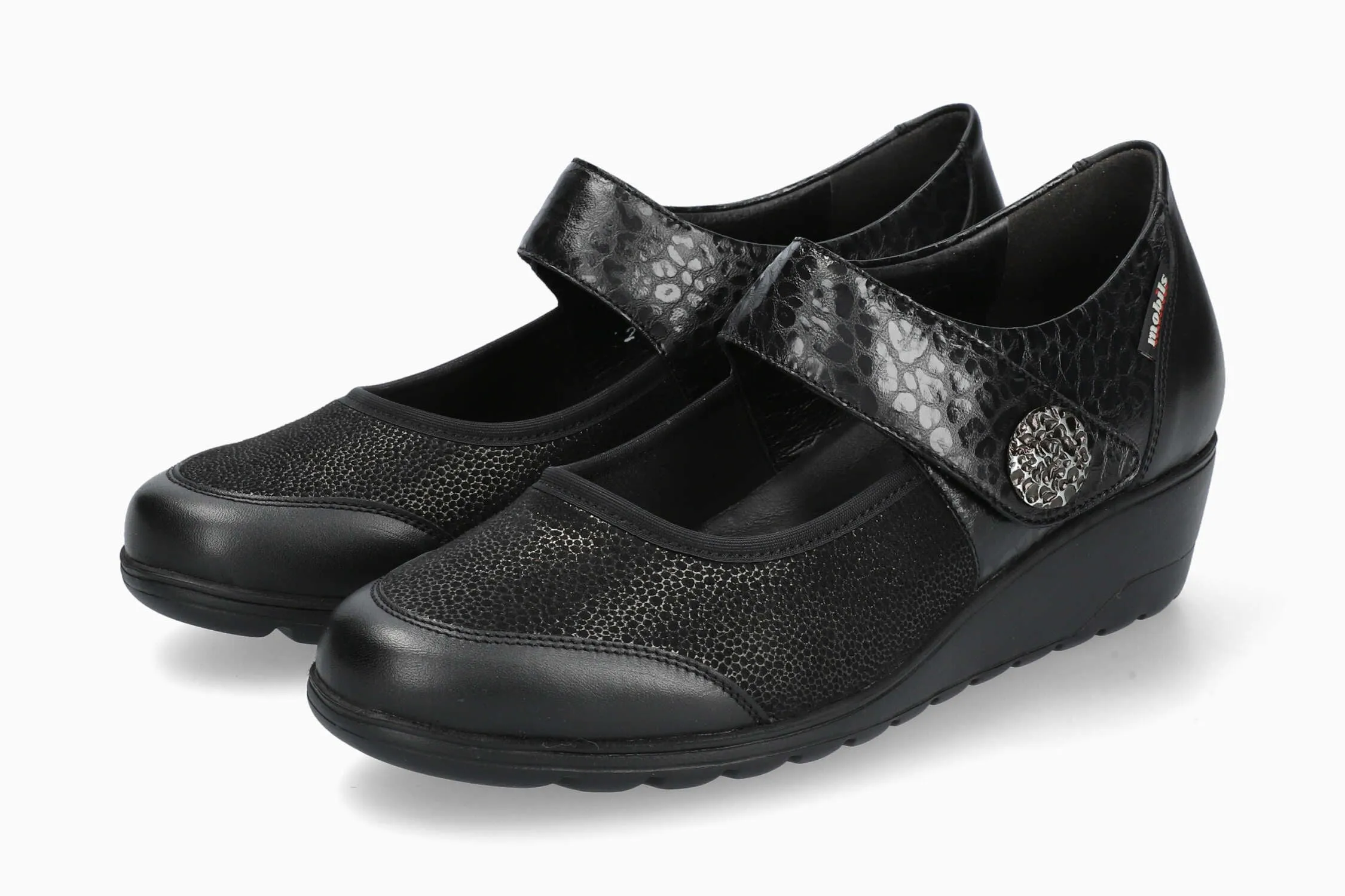 Slip Resistant Shoes Bathilda - Black Silk