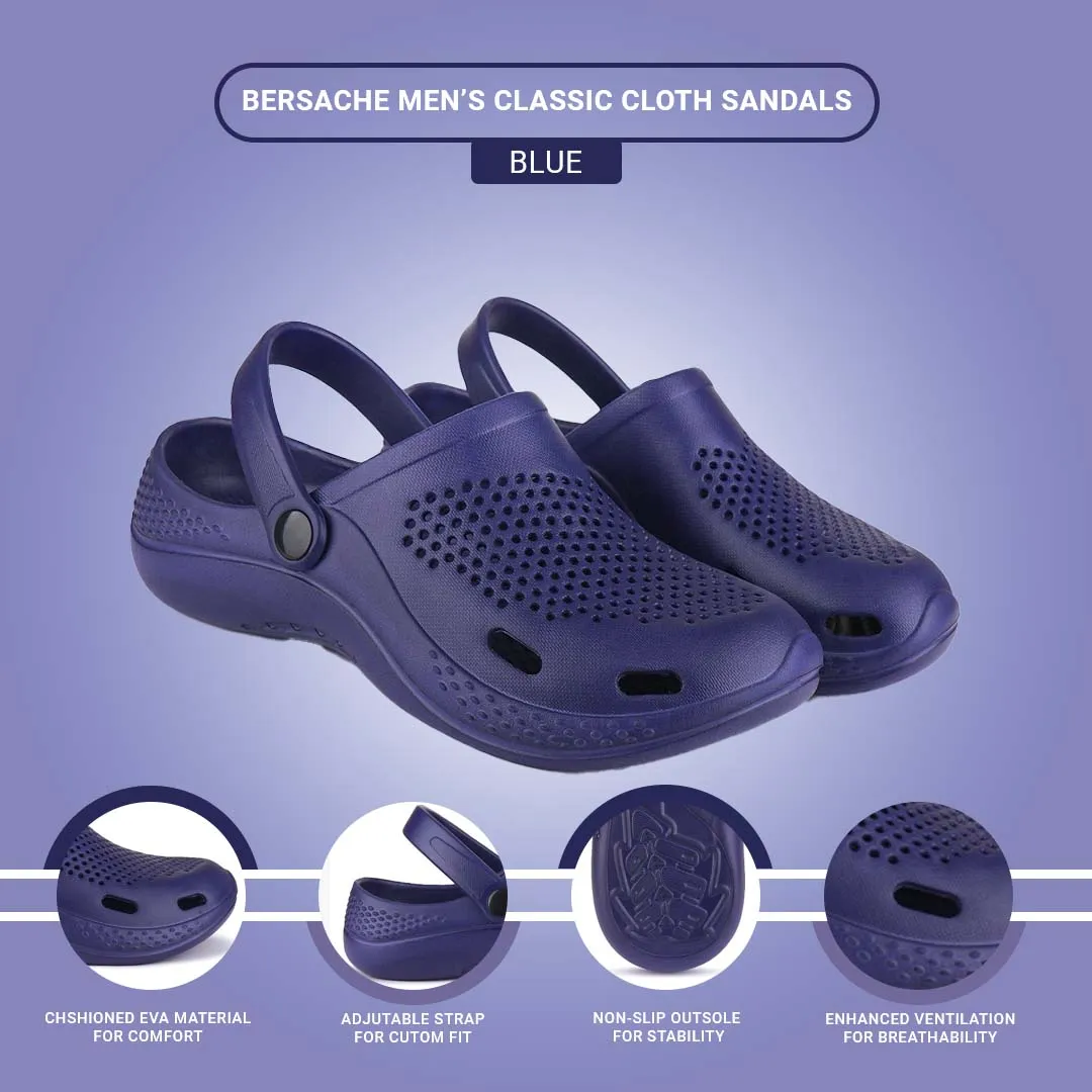 Slipers Sale Bersache Extra Soft Classic Casual with Back Strap Regular wear with Ultra Soft & Flexibility Technology Flip-Flop for Men's/ Boy's 6071-Blue