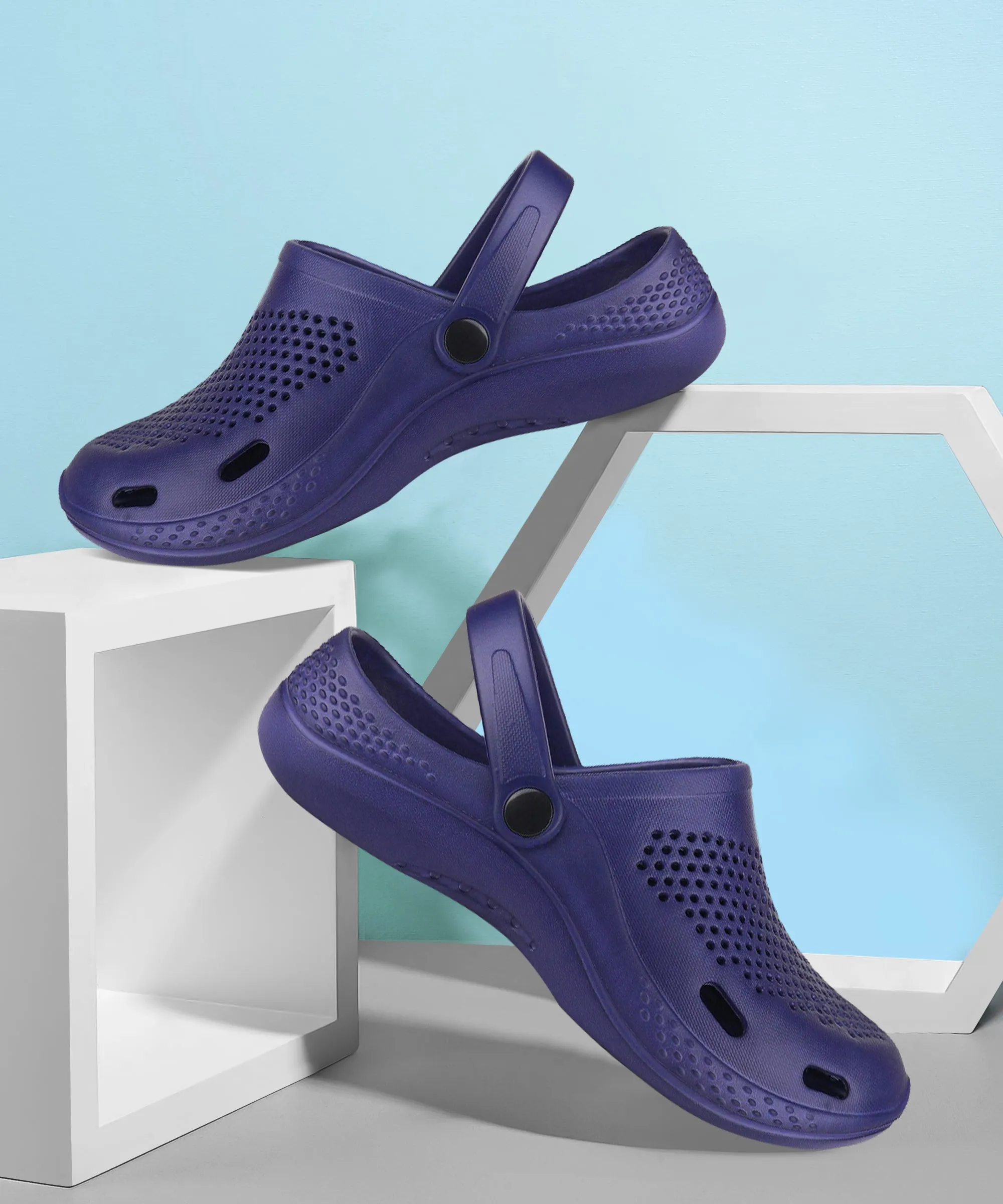 Bersache Extra Soft Classic Casual with Back Strap Regular wear with Ultra Soft & Flexibility Technology Flip-Flop for Men's/ Boy's 6071-Blue Primo Slides