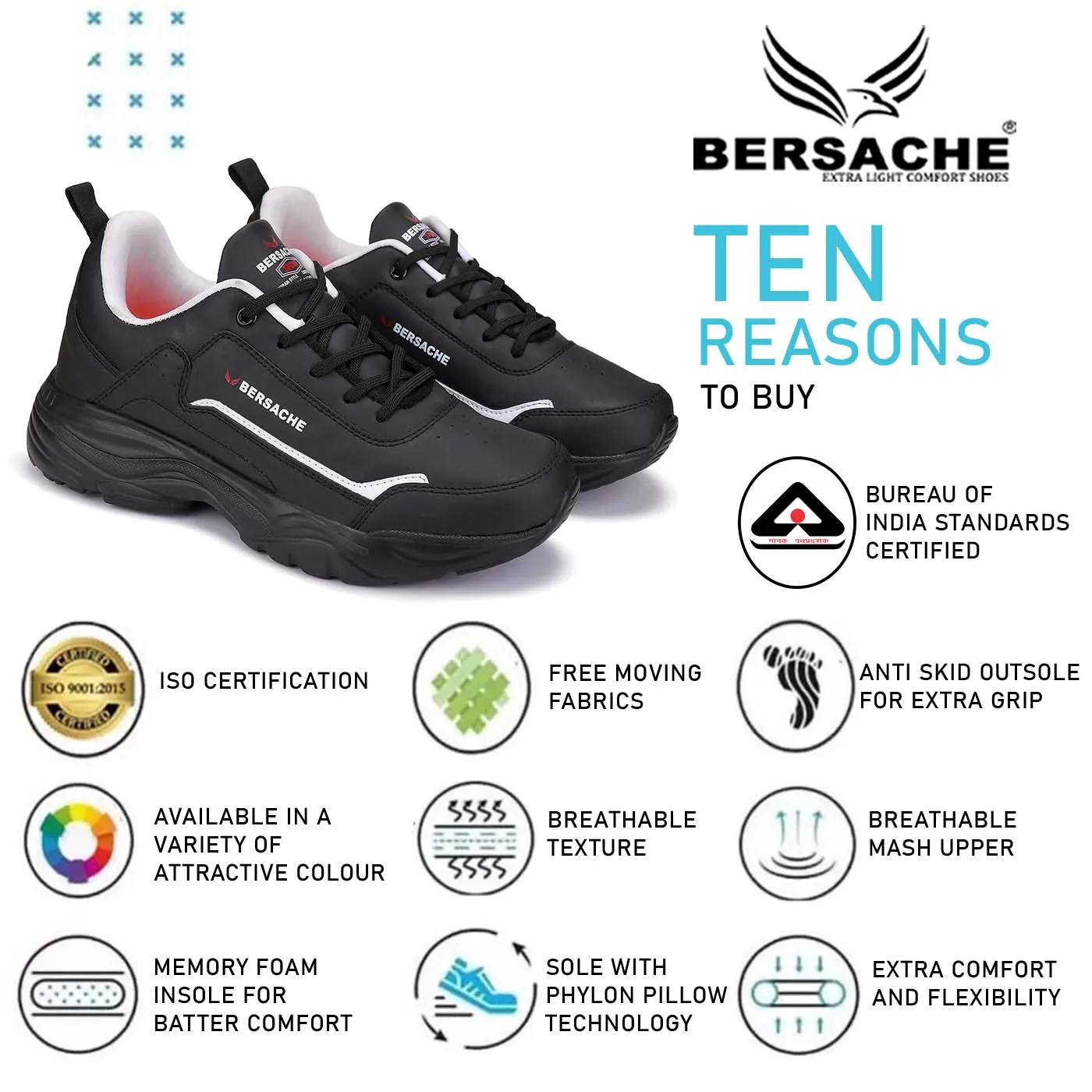 Bersache Lightweight Sports Shoes  For Men-7056 Pillow Slippers