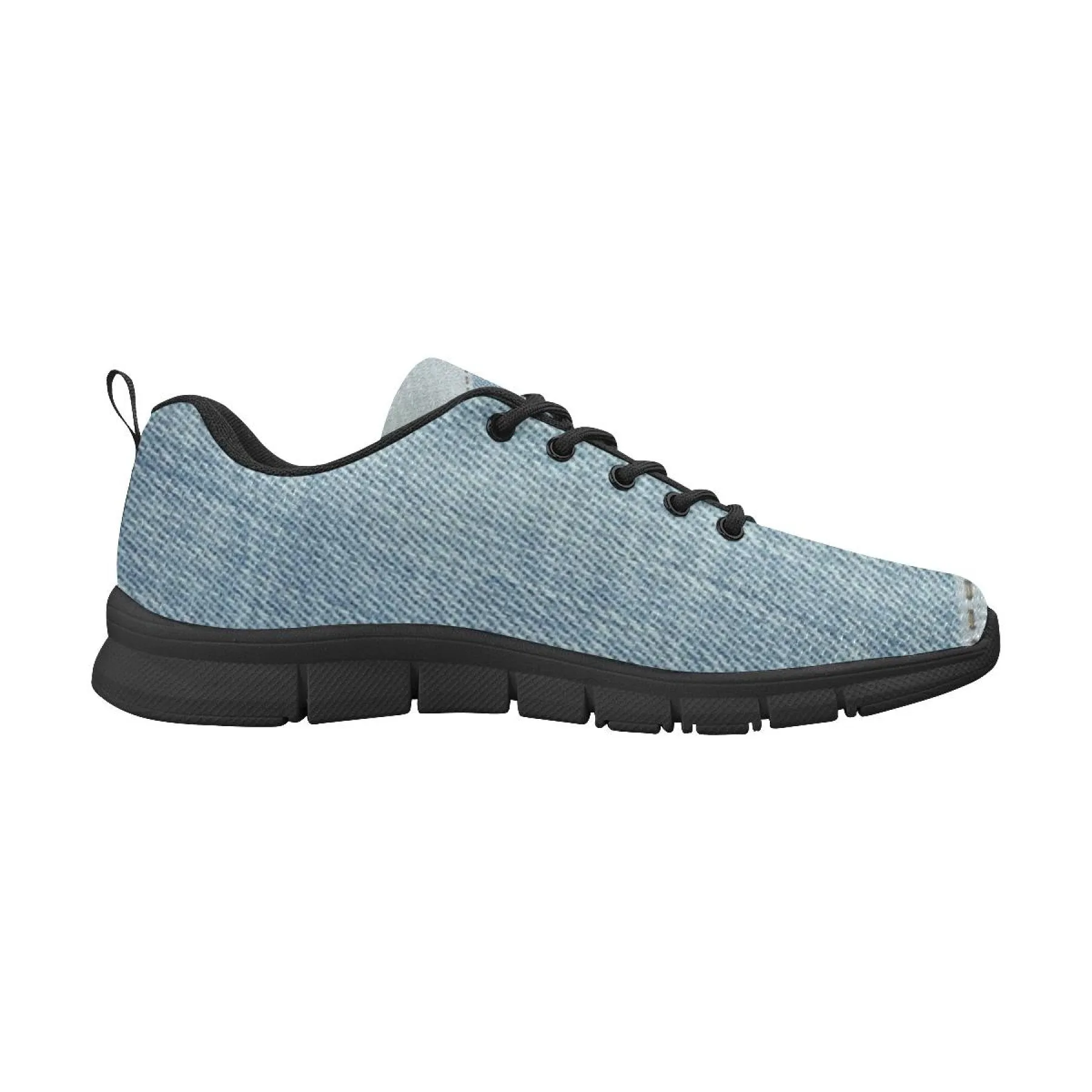 Uniquely You Womens Sneakers,  Patch Denim Print  Running Shoes by inQue.Style How Running Shoes Should Fit