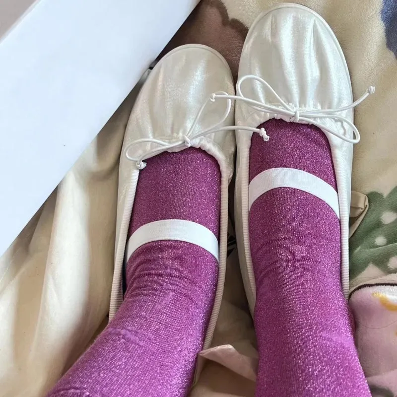 Taylor Swift Loafers Eras Tour binfenxie  -  Elegant Velvet Ballet Flats Shoes Women Bow Tie Soft Casual Streetwear Ladies Shoes Female Slip on Mary Jane Shoes Loafers New