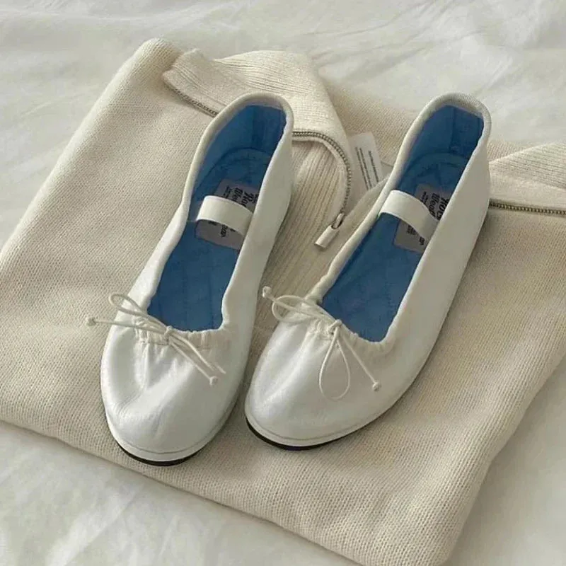 binfenxie  -  Elegant Velvet Ballet Flats Shoes Women Bow Tie Soft Casual Streetwear Ladies Shoes Female Slip on Mary Jane Shoes Loafers New Pikolinos Loafers