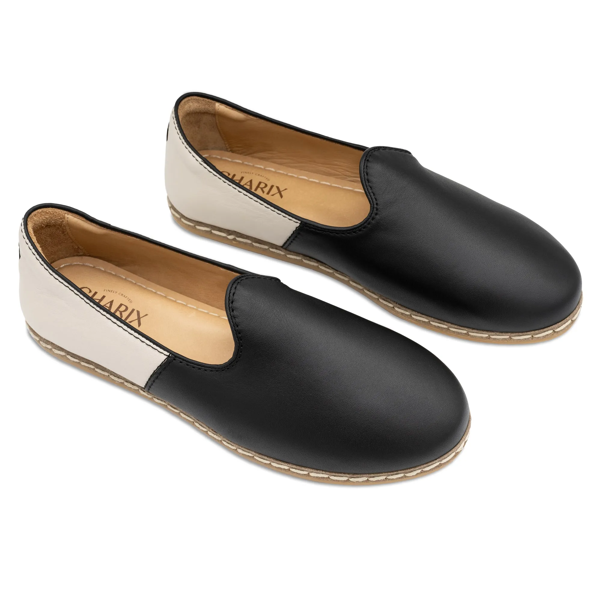 Black & White Slip Ons for Men Slip On Sneakers For Work
