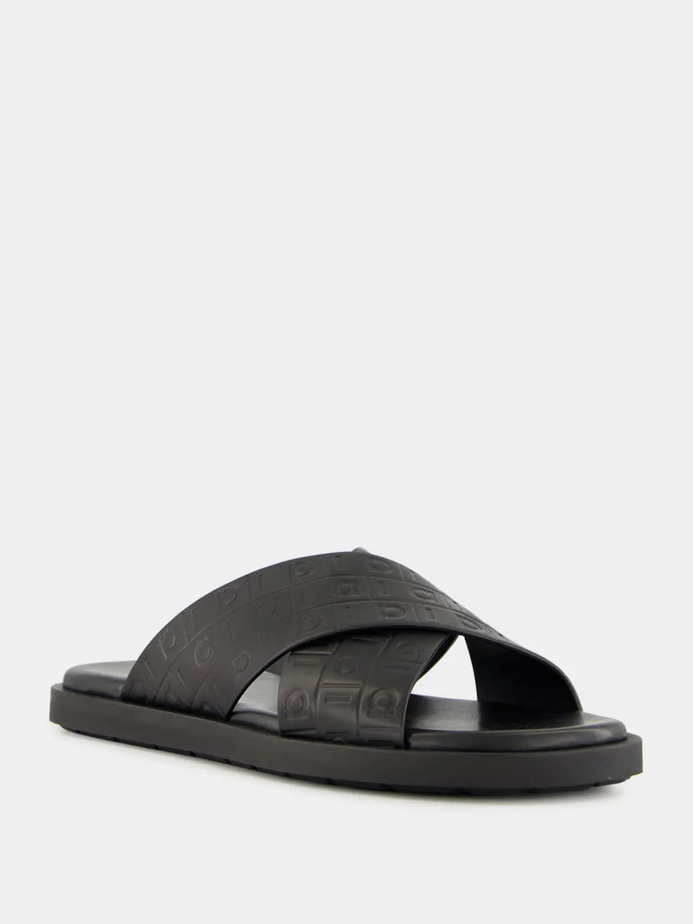 Black Monogram Sandals Best Sandals With Good Arch Support