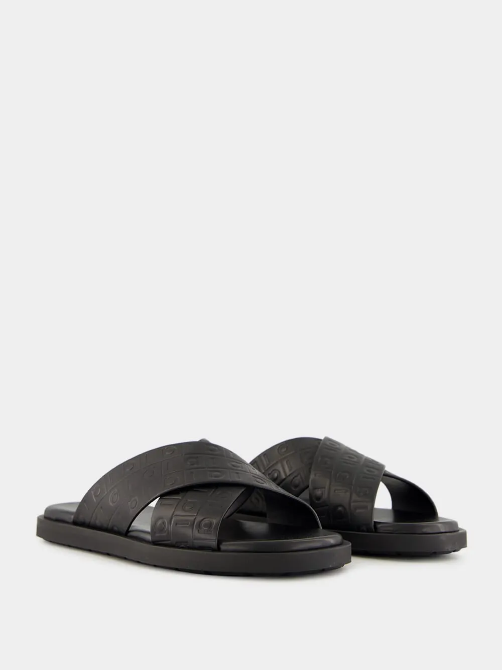 Black Monogram Sandals In Jamaica All Inclusive