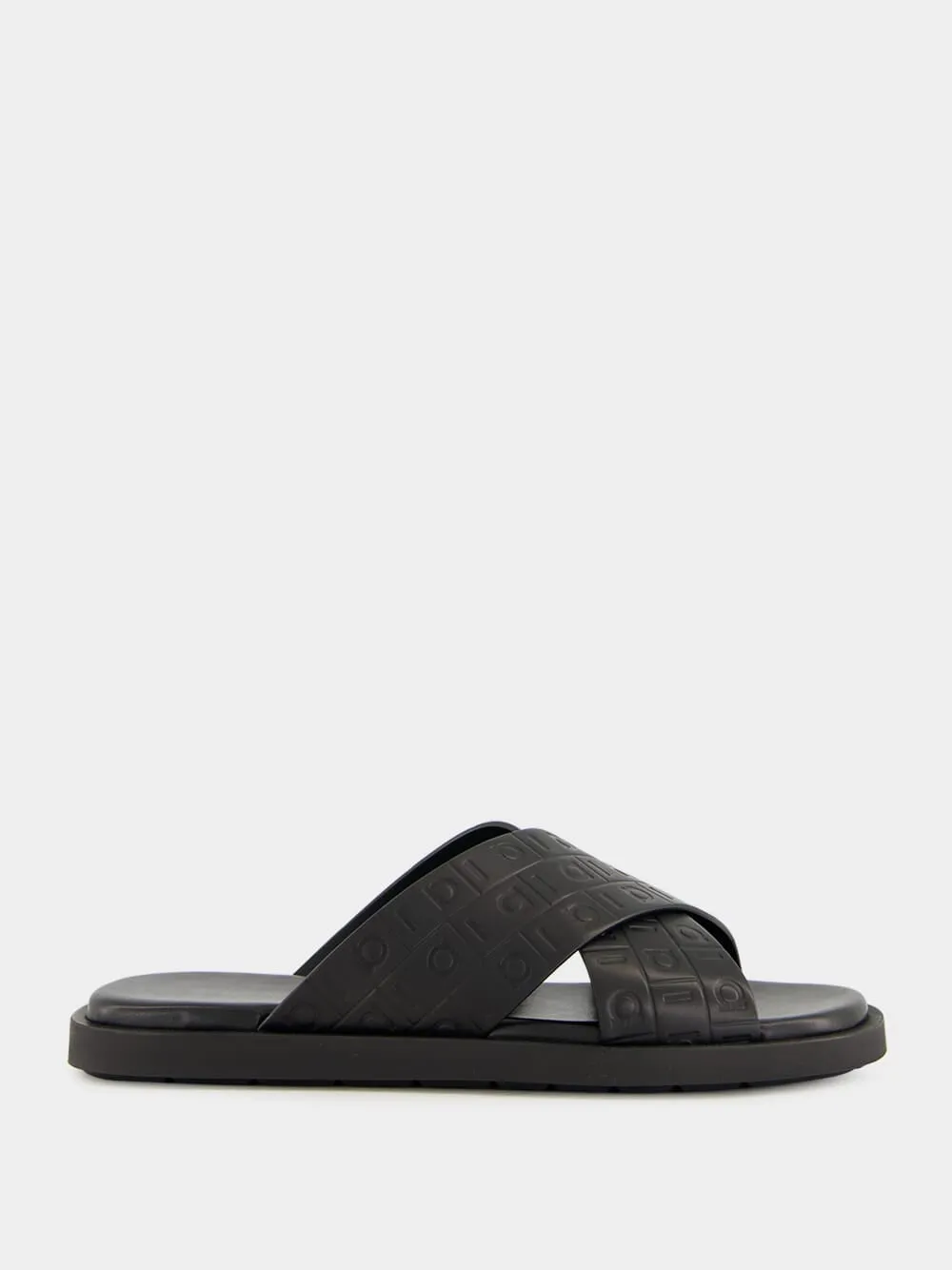 Eastland Sandals Black Monogram Sandals