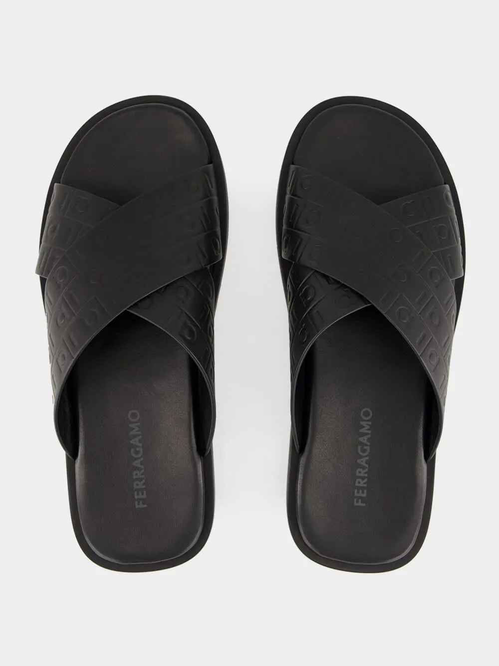 Black Monogram Sandals Daisy Sandals