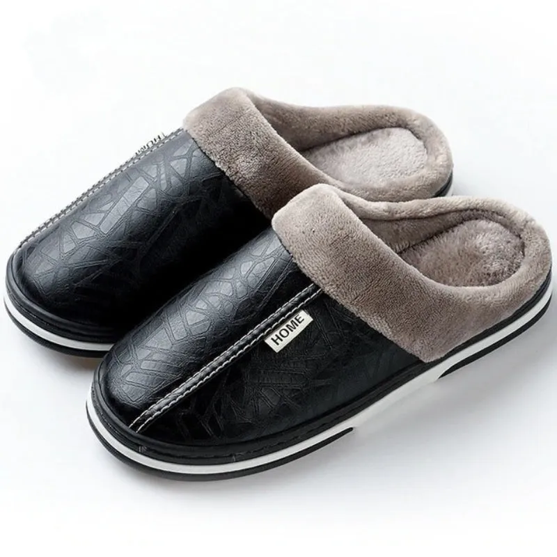 Velvet Ballet Slippers Groovywish Fur Slippers For Men Comfy Cozy Leather Home Shoes