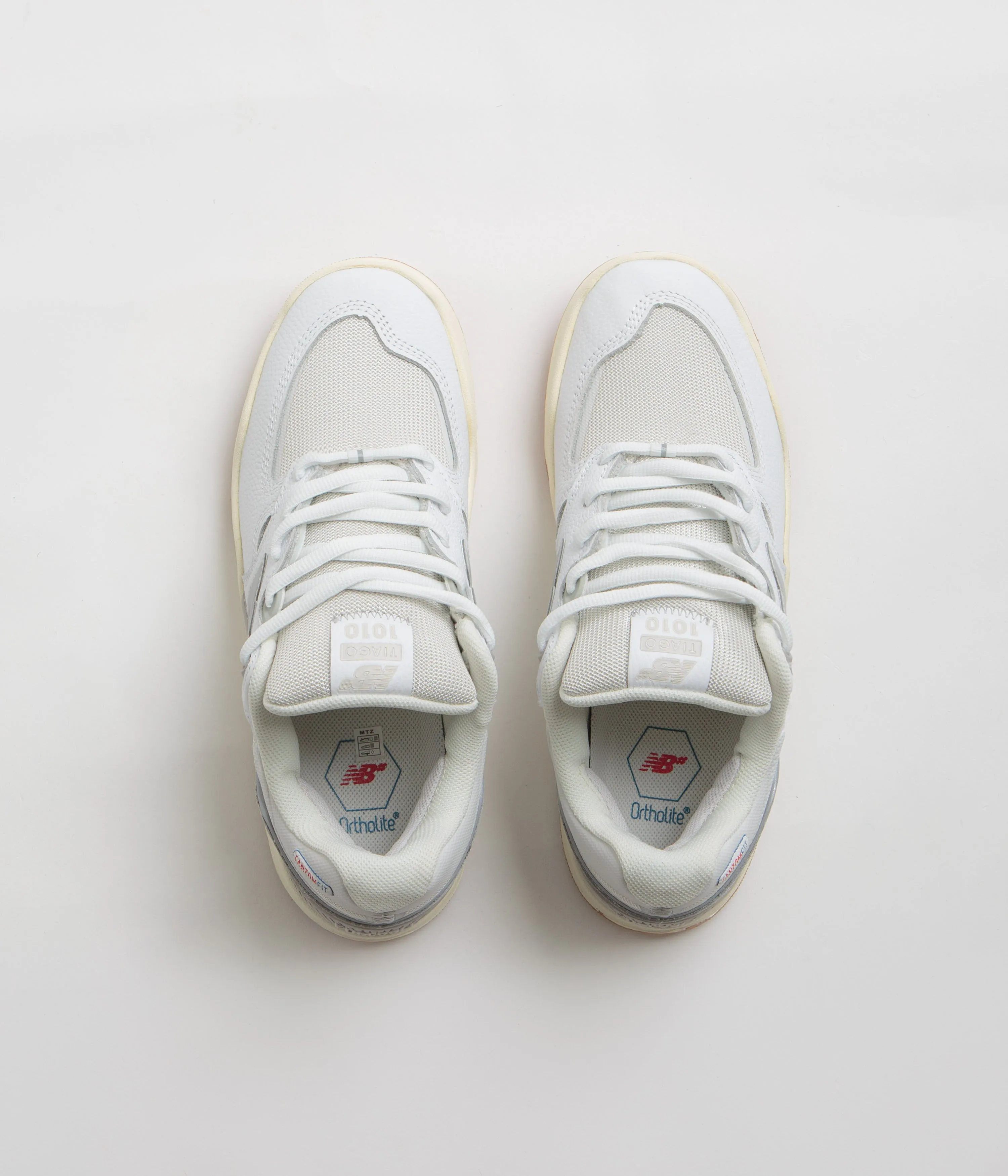 New Balance Numeric 1010 Tiago Lemos Shoes - White / White New Balance 550s Men