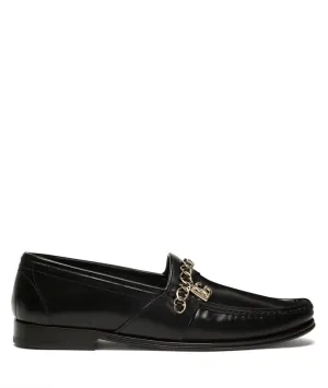 Dolce & Gabbana chain-trim leather loafers Marley Driver Loafers