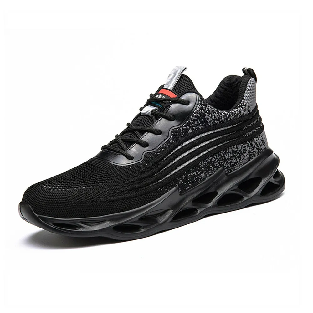 Breathable Working Shoes Anti Smash Anti Pierce Safety Shoes Steel Toes Sneakers Gator Skin Work Boots