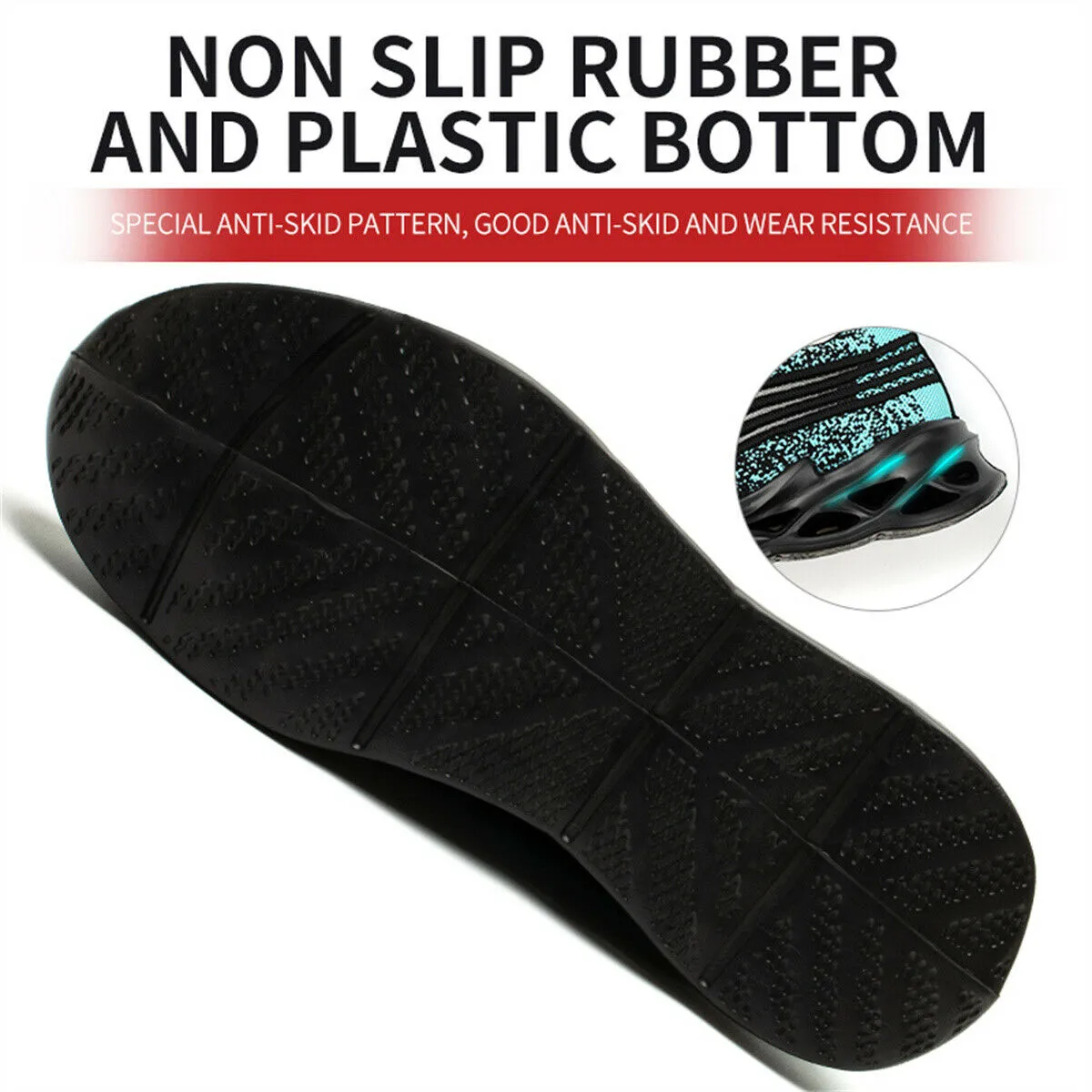 Steel Toe Work Boots Waterproof Breathable Working Shoes Anti Smash Anti Pierce Safety Shoes Steel Toes Sneakers