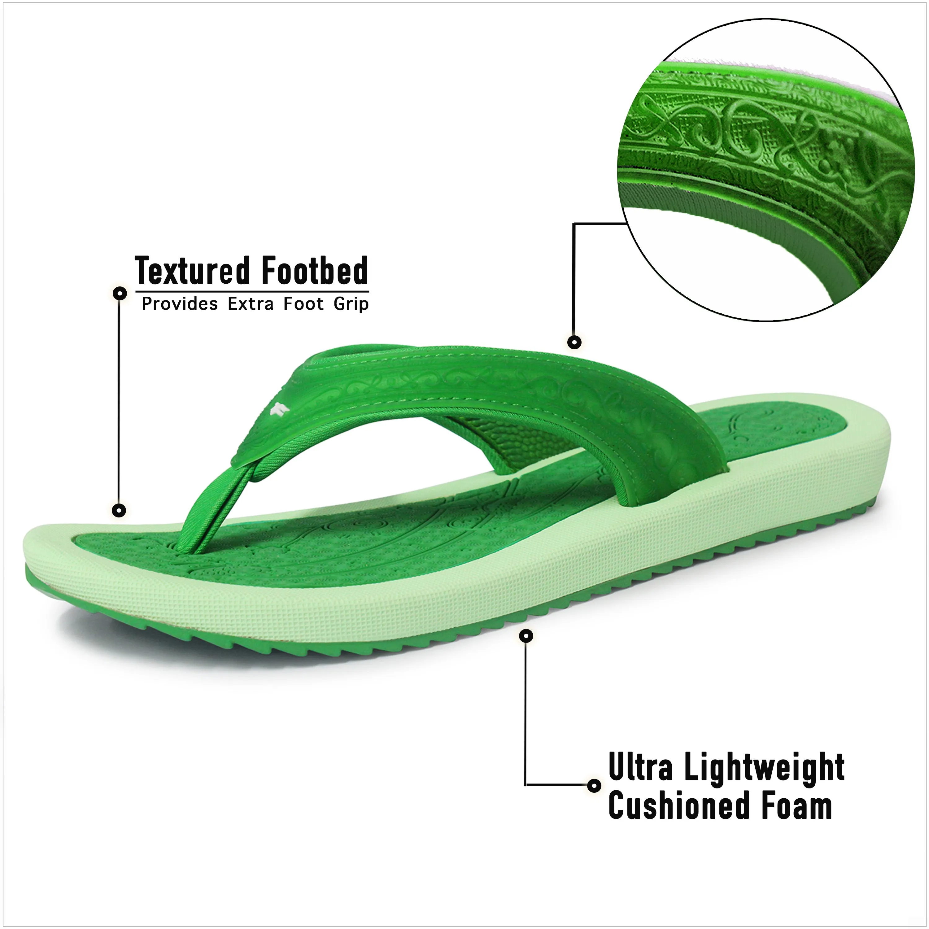 Breeze: 8521 Green Flip Flops Fair Trade