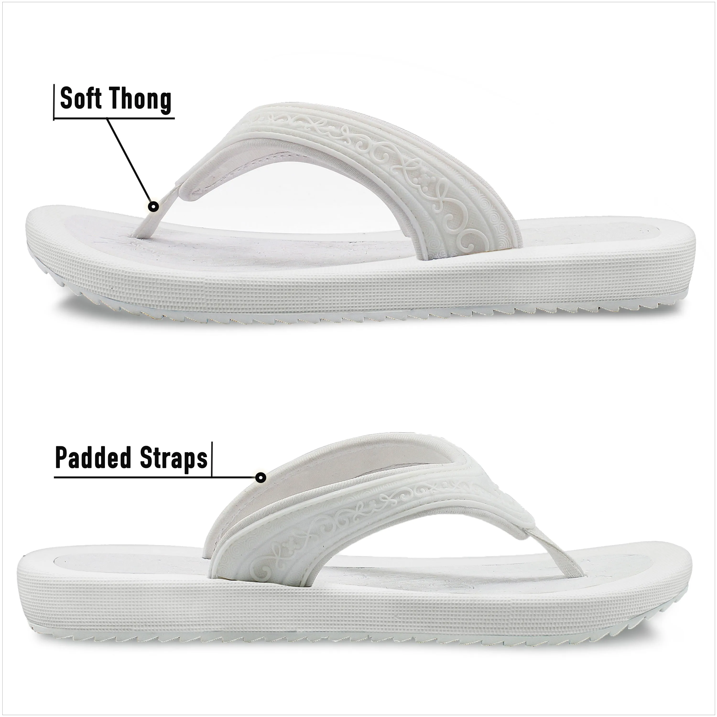 Rainbow Flip Flops Coupon Breeze: 8521 White