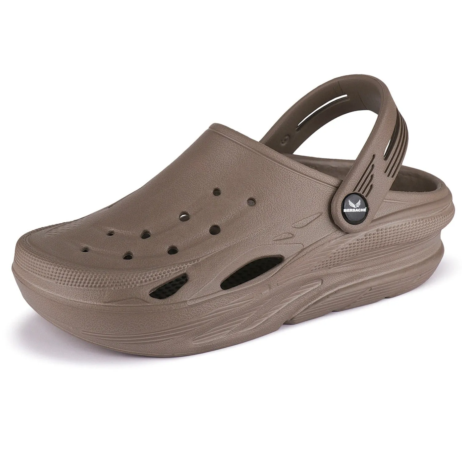 Brigette Slippers Bersache Extra Soft Classic Casual with Back Strap Regular wear with Ultra Soft & Flexibility Technology Flip-Flop for Men's/ Boy's 6067-Brown