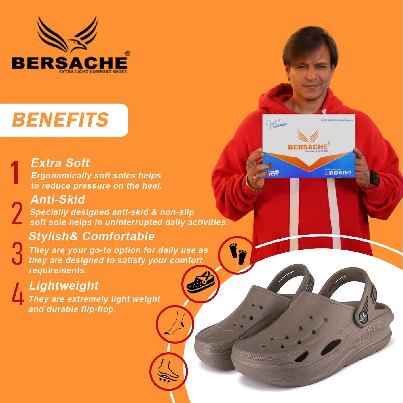 Slippers Washing Instructions Bersache Extra Soft Classic Casual with Back Strap Regular wear with Ultra Soft & Flexibility Technology Flip-Flop for Men's/ Boy's 6067-Brown