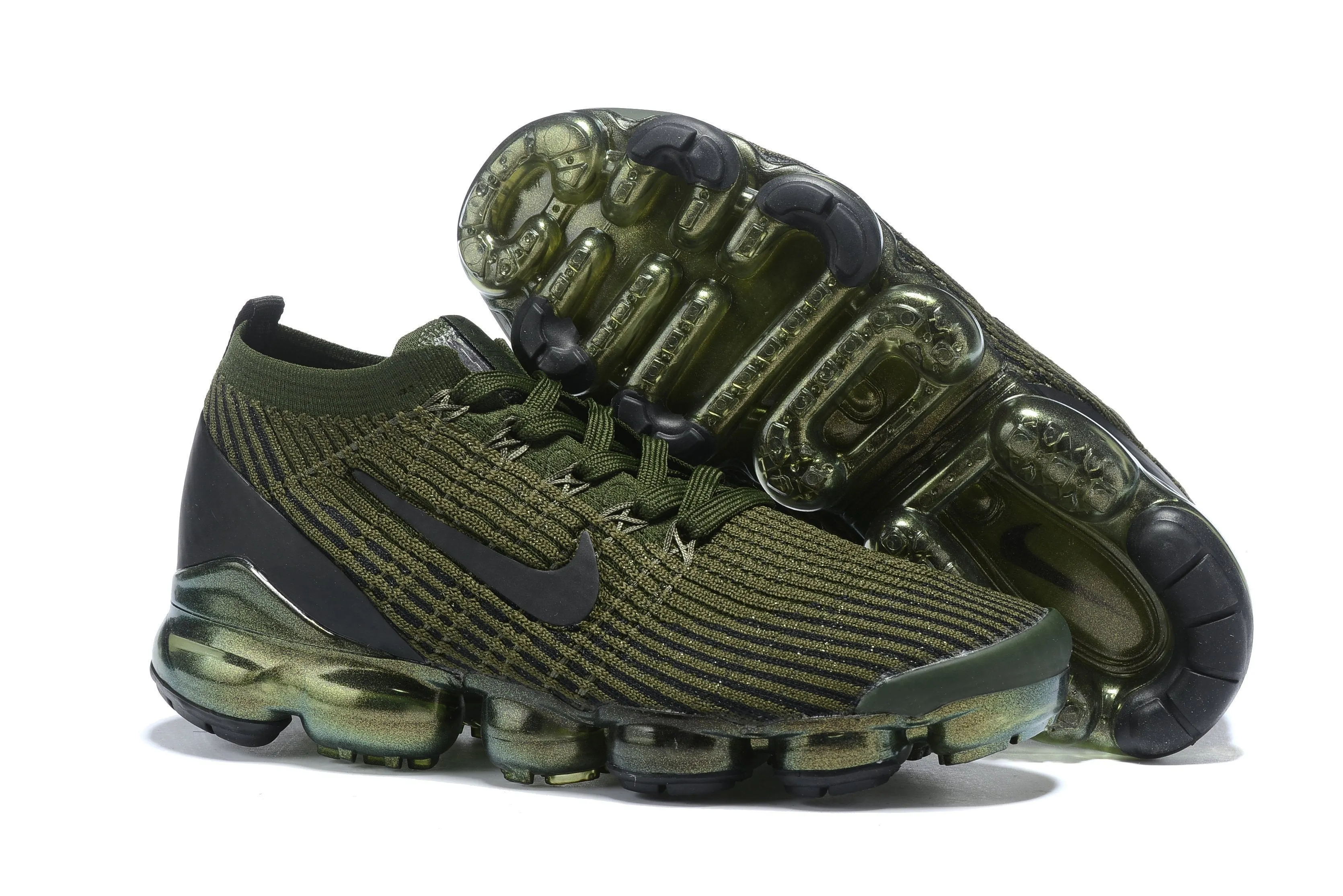 Nike Air Vapormax Flyknit 3 Olive Black Shoes Sneakers Men Sale Size US 7, 8, 8.5, 9, 10, 11 Balenciaga Sneakers Sock