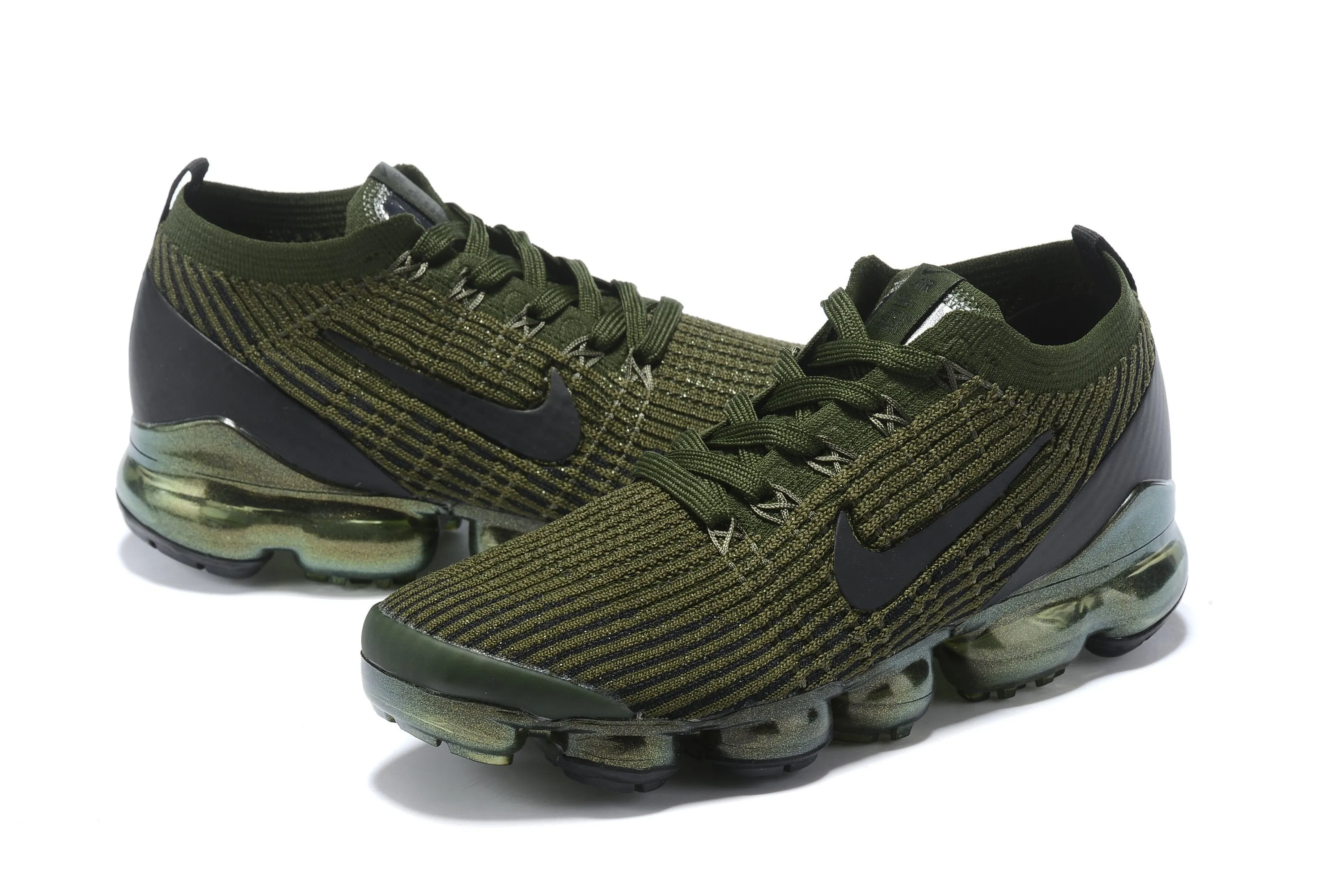 Corporate Sneakers Nike Air Vapormax Flyknit 3 Olive Black Shoes Sneakers Men Sale Size US 7, 8, 8.5, 9, 10, 11