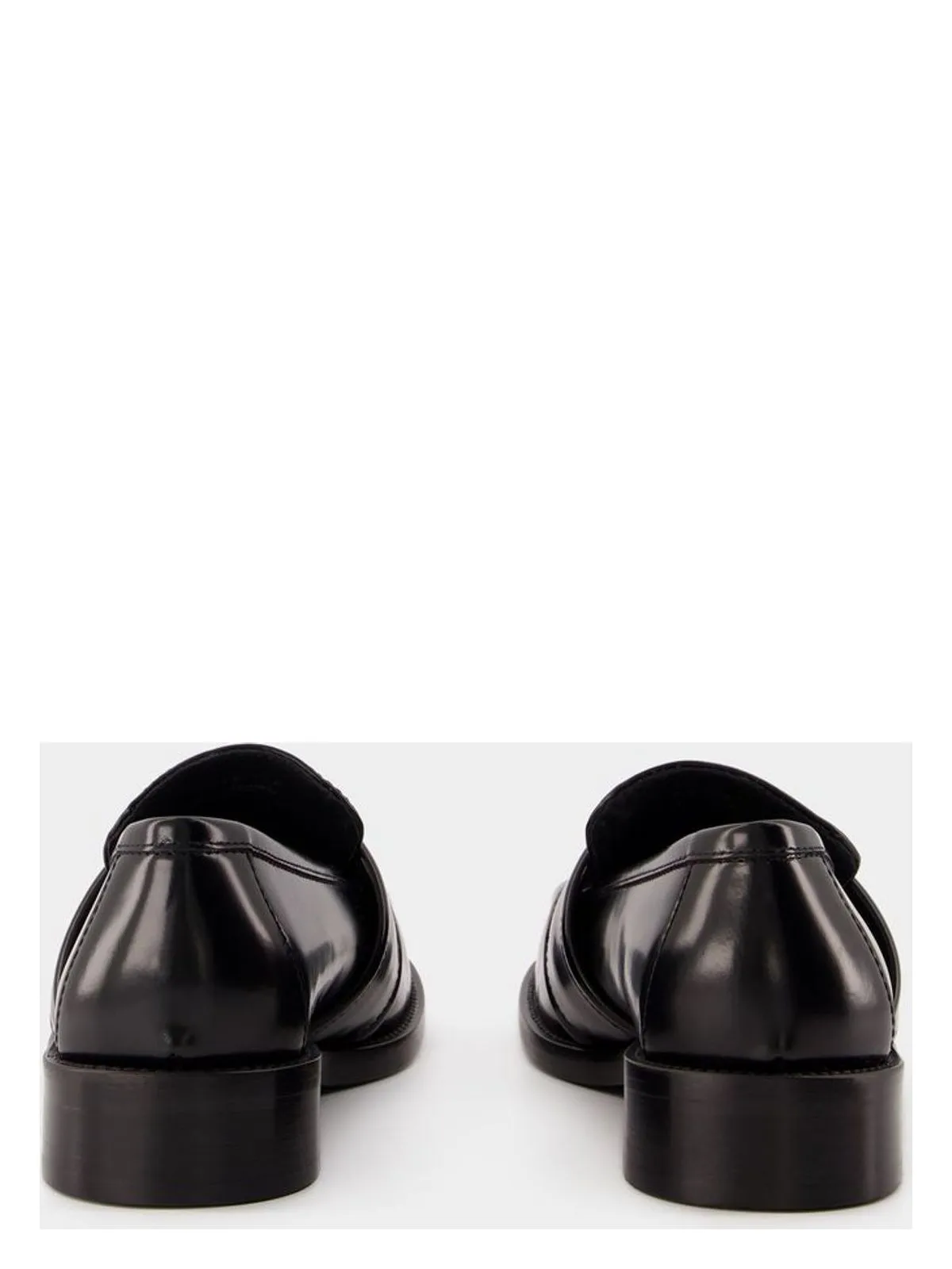 BRUSHED LEATHER LOAFERS Patent Leather Loafers Wedge