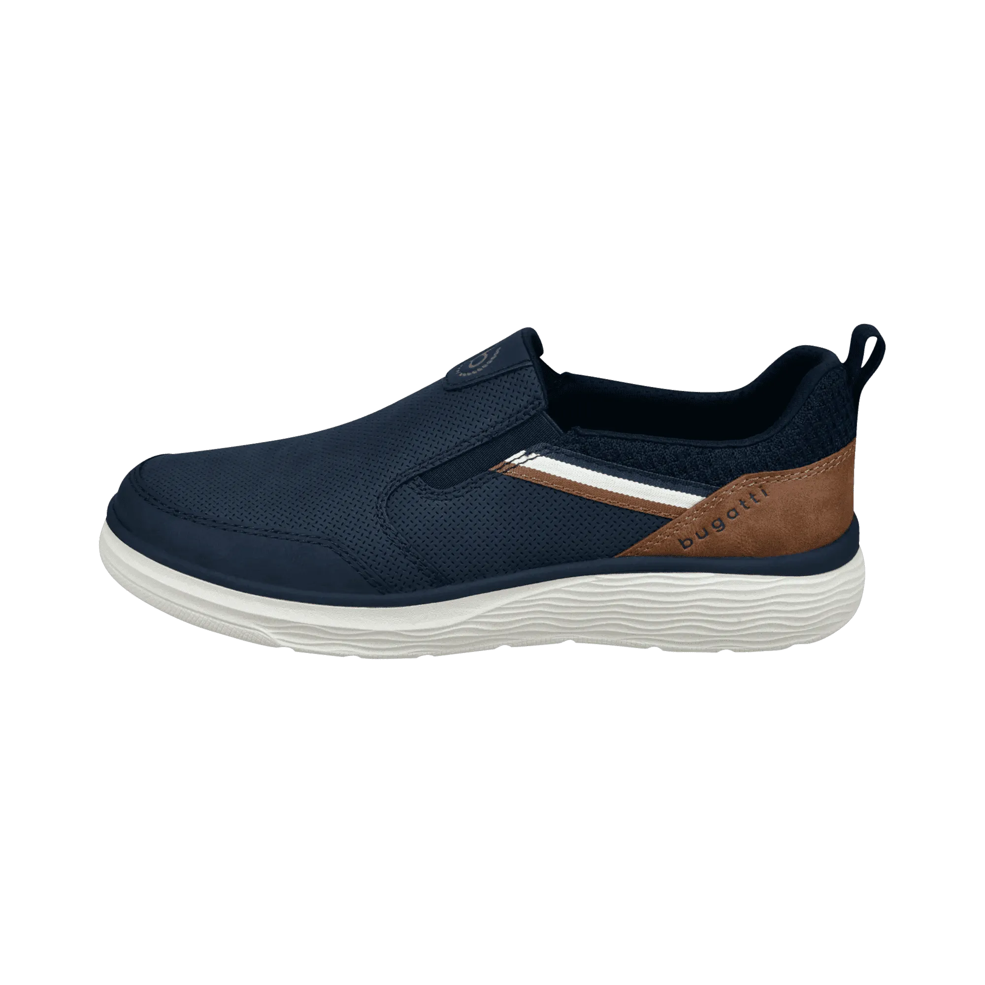 Bugatti Navy Slip On|321ASE6241 Best Slip On Shoes For Fly Fishing