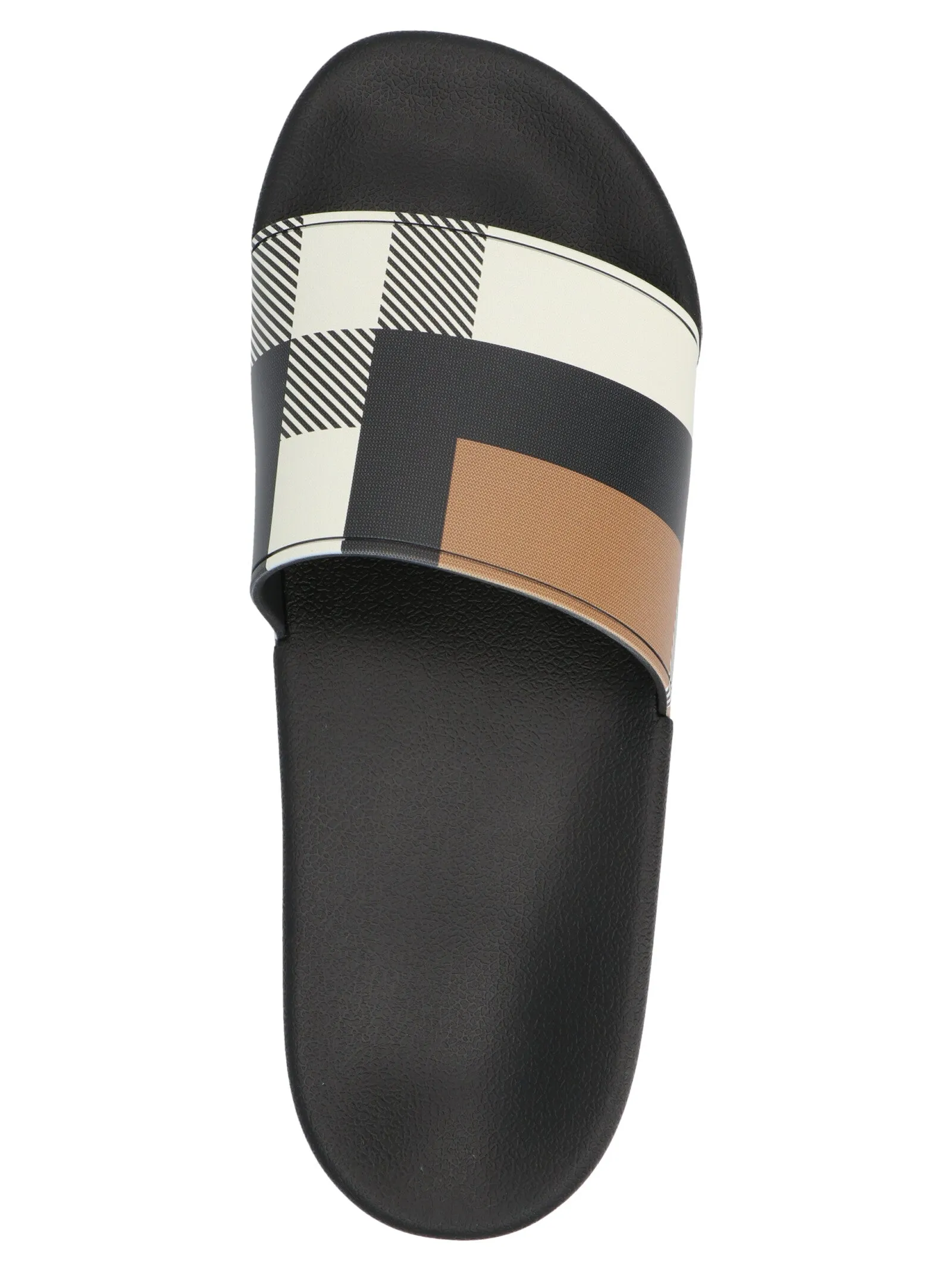 Burberry Furley Check Patterned Slides Sandals Halcyon Beach Hotel St Lucia