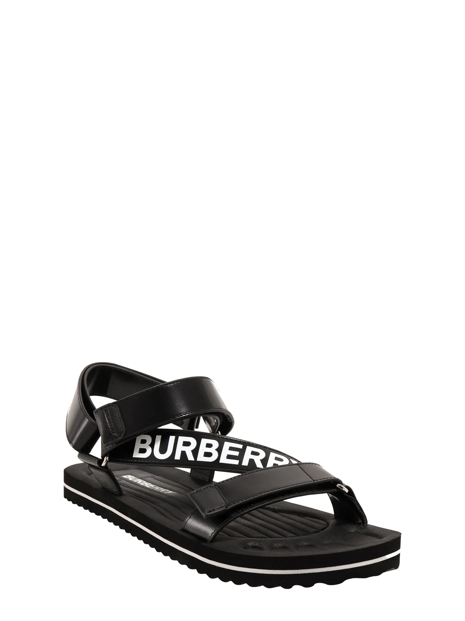 Burberry Logo Print Ankle Strap Sandals Sandals Png