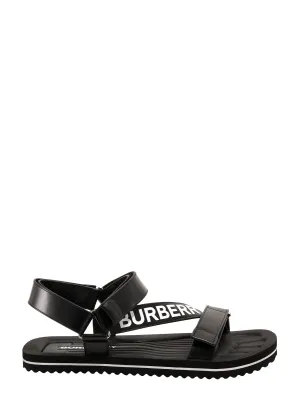 Burberry Logo Print Ankle Strap Sandals Cat Sandals