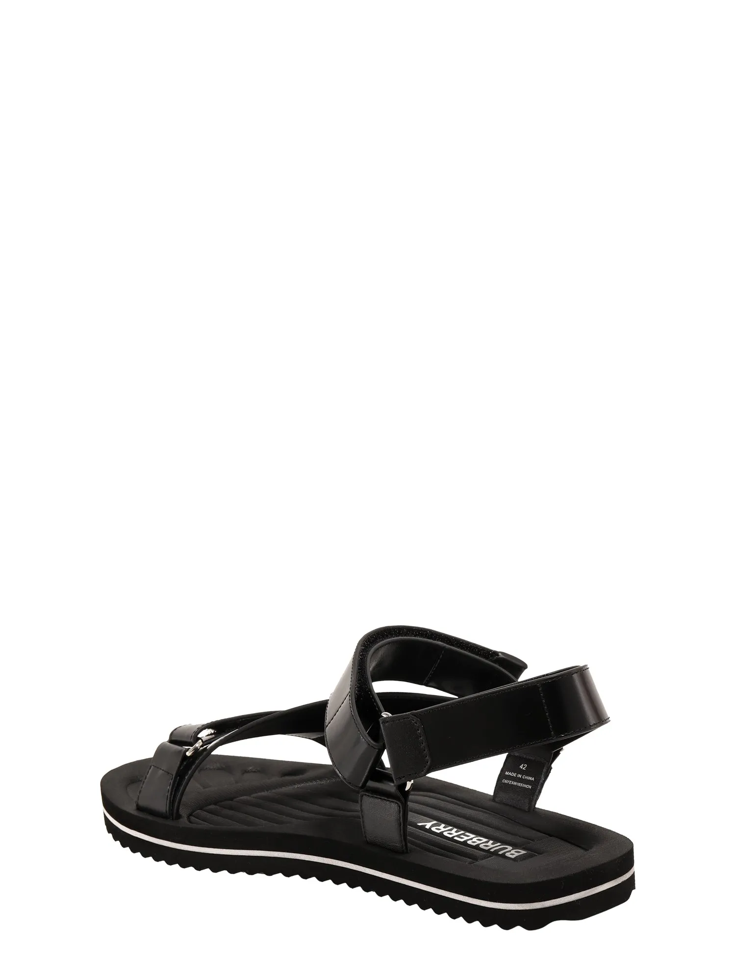 Burberry Logo Print Ankle Strap Sandals Sandals Thomas Islands