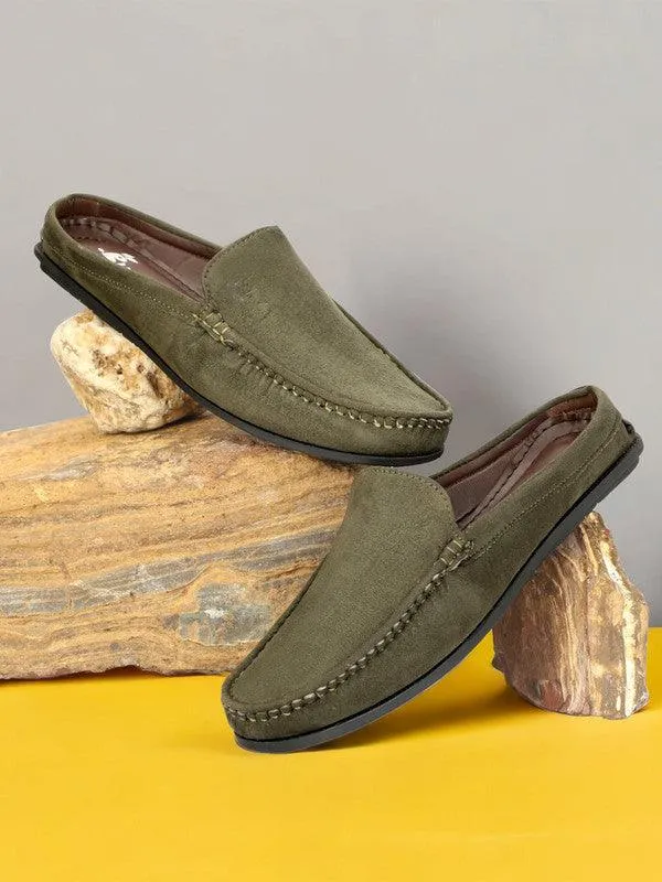 Step In Sandals Buxton Clogs & Sandals For Men Green Color