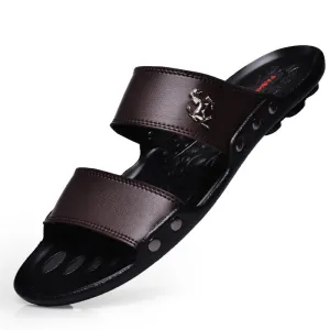 Western Slides Casual Famous Brand Men Sandals Shoes Slippers Summer Flip Flops