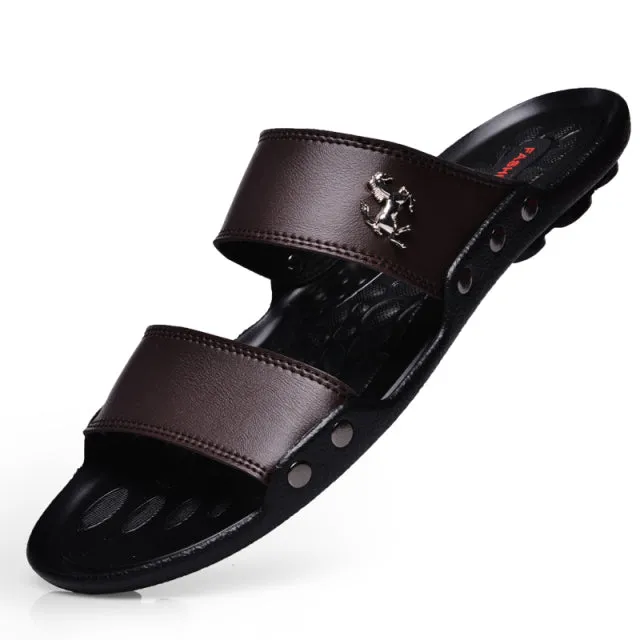 Casual Famous Brand Men Sandals Shoes Slippers Summer Flip Flops Sport Slides