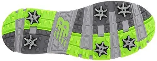 New Balance 997h V1 New Balance Men's Minimus Tour Waterproof Spiked Comfort Golf Shoe, Dark Grey/Green, 14 2E 2E US