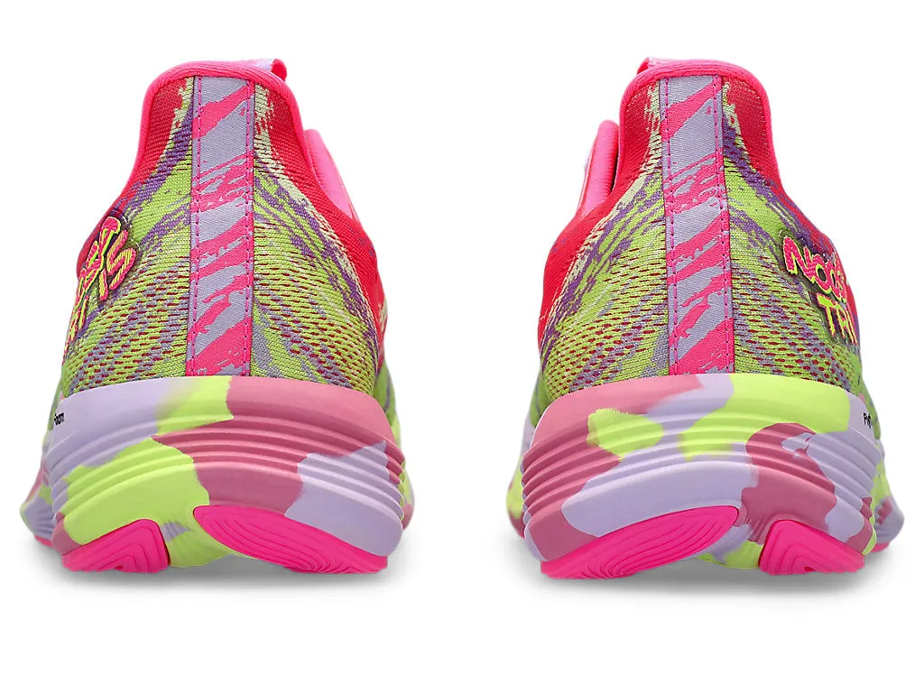 Clouds Running Shoes Asics Women's NOOSA TRI 15 Running Shoes in Hot Pink/Safety Yellow
