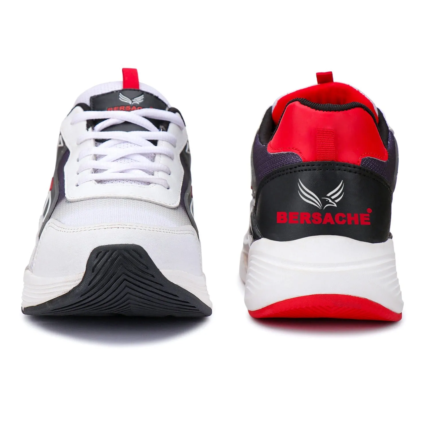 Wash Bombas Slippers Bersache Lightweight Sports Running Shoes For Men Red-9070