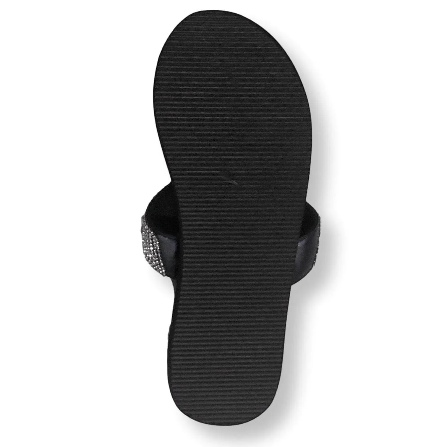 Led Flip Flops Womens Sandals Rhinestone Flip Flops Shoes For Women, Black/Blue/Brown, Size 5-11