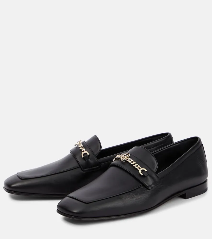 Christian Louboutin MJ Moc leather loafers Louboutin Loafers