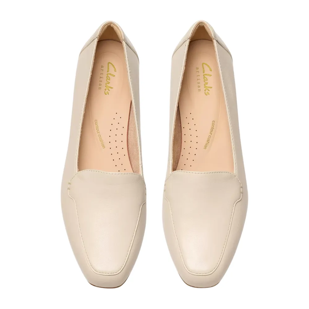 Loafers Good For Walking Clarks Krystine Lily Cream Leather Loafer (Women's)