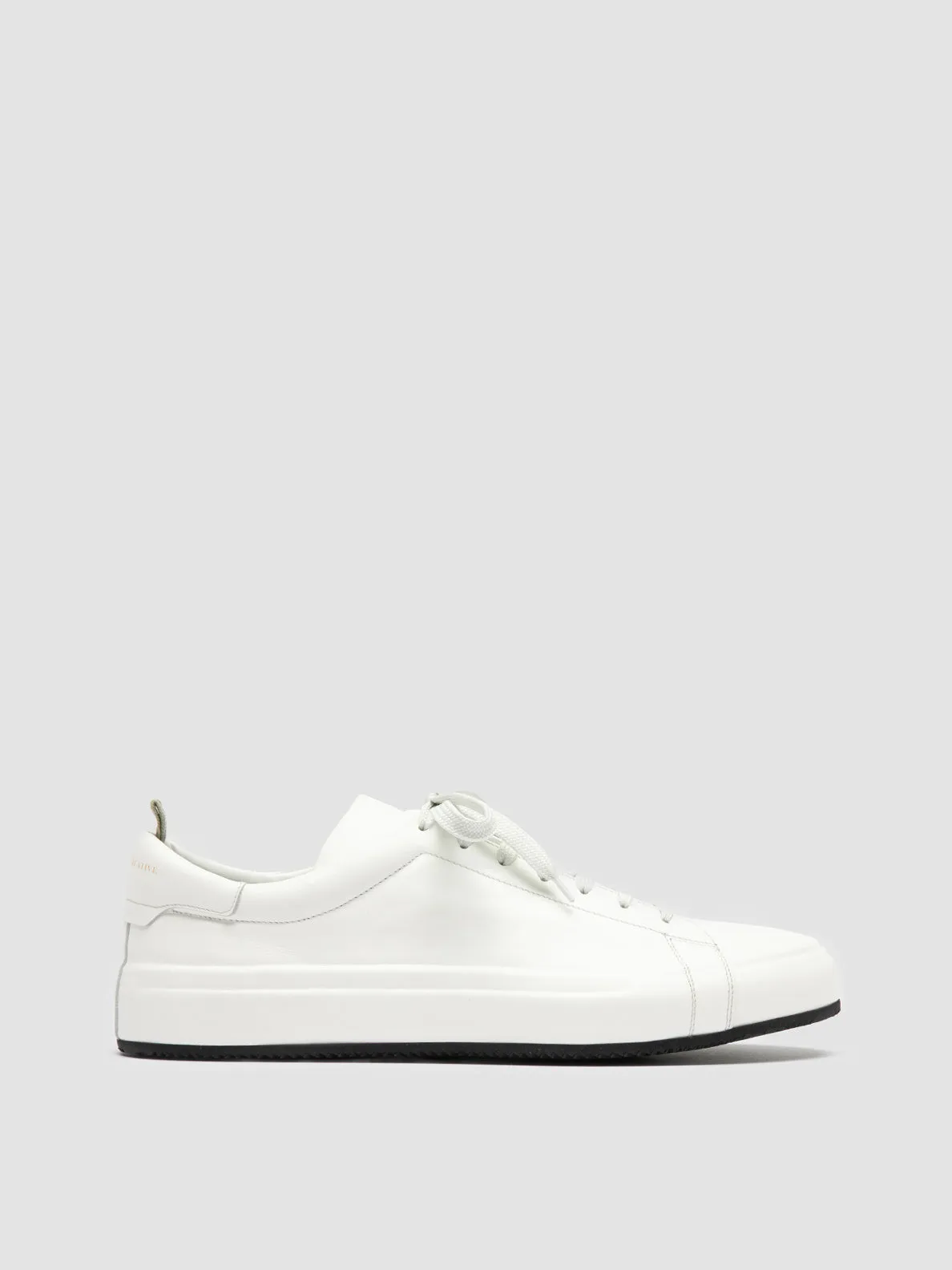 EASY 001 - White Leather Low Top Sneakers Cleaning Canvas Sneakers