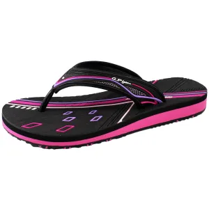 Classic Flip Flops: 1564 Fuchsia Flip Flops Platform Wedge
