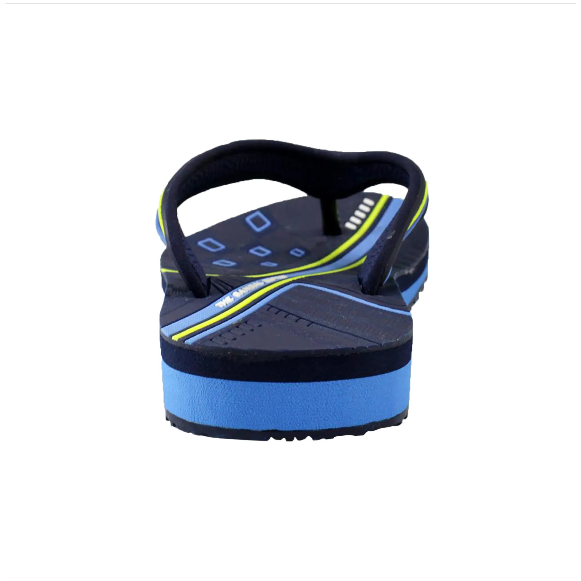 Classic Flip Flops: 1564 Navy Plastic Flip Flops With Bow