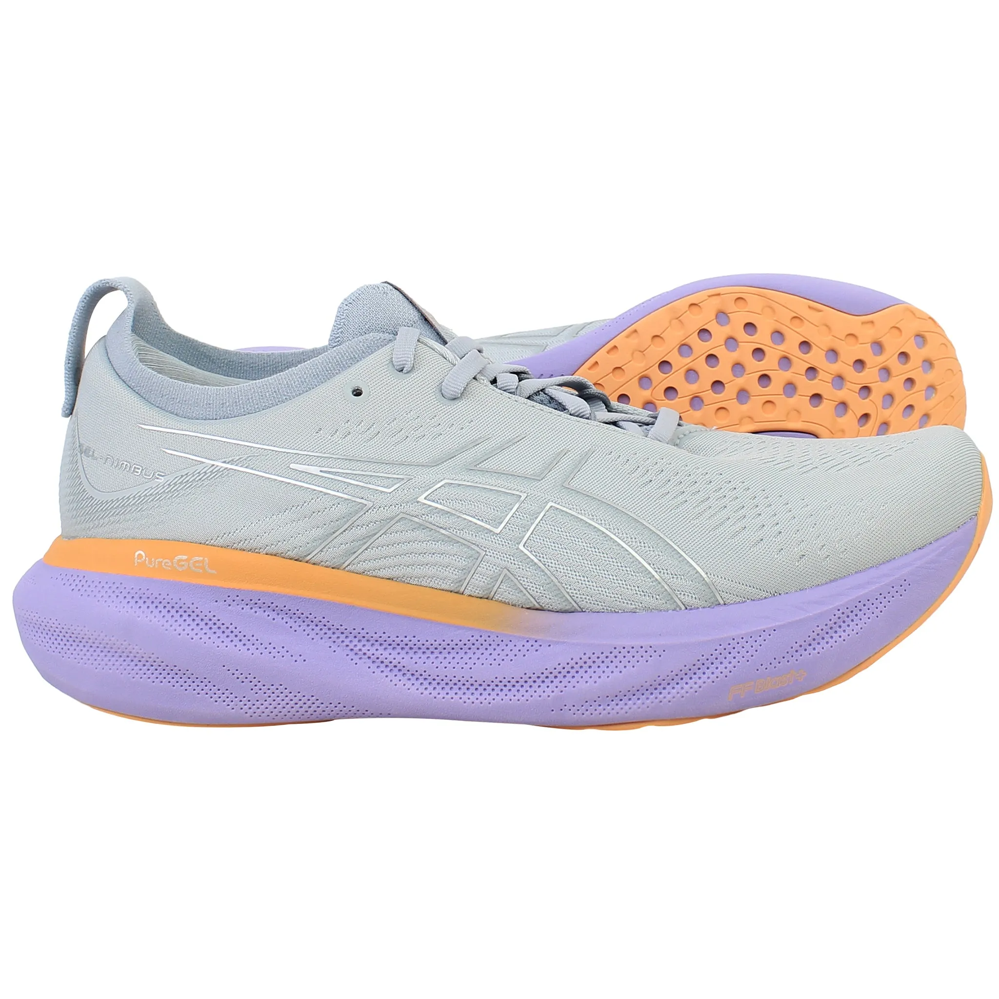 Asics Tiger Gel Lyte Shoes Asics Gel-Nimbus 25 Womens Grey Running Shoes