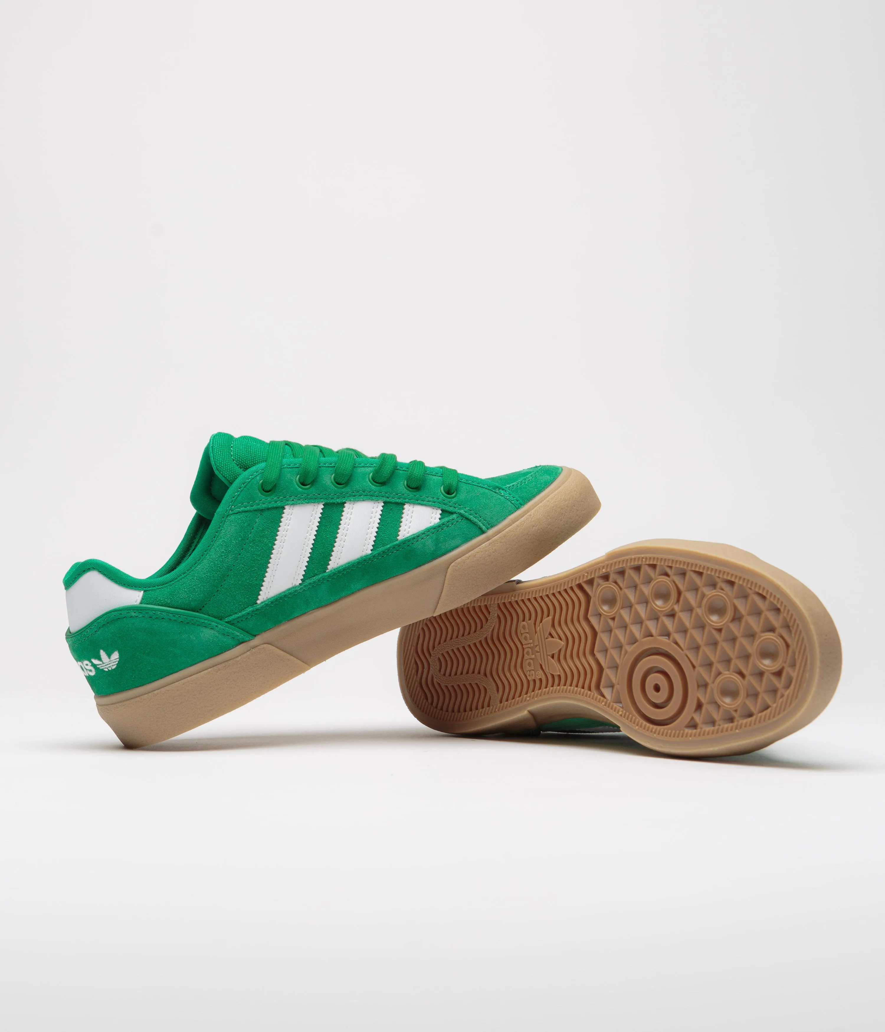 Adidas Court TNS Premiere Shoes - Custom Green / FTWR White / Gum4 Adidas 70s Shoes