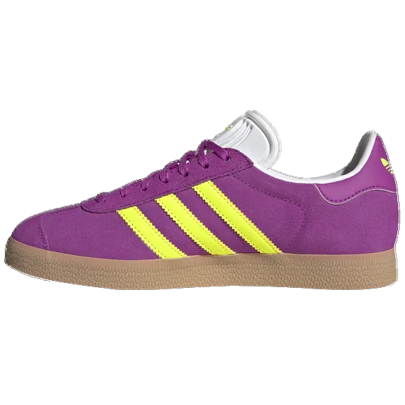 Adidas Women's Gazelle Shoes - Purple Burst / Solar Yellow / Offwhite Adidas Xlg Runner Deluxe Shoes