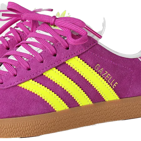 Adidas Flopshot Golf Shoes Adidas Women's Gazelle Shoes - Purple Burst / Solar Yellow / Offwhite