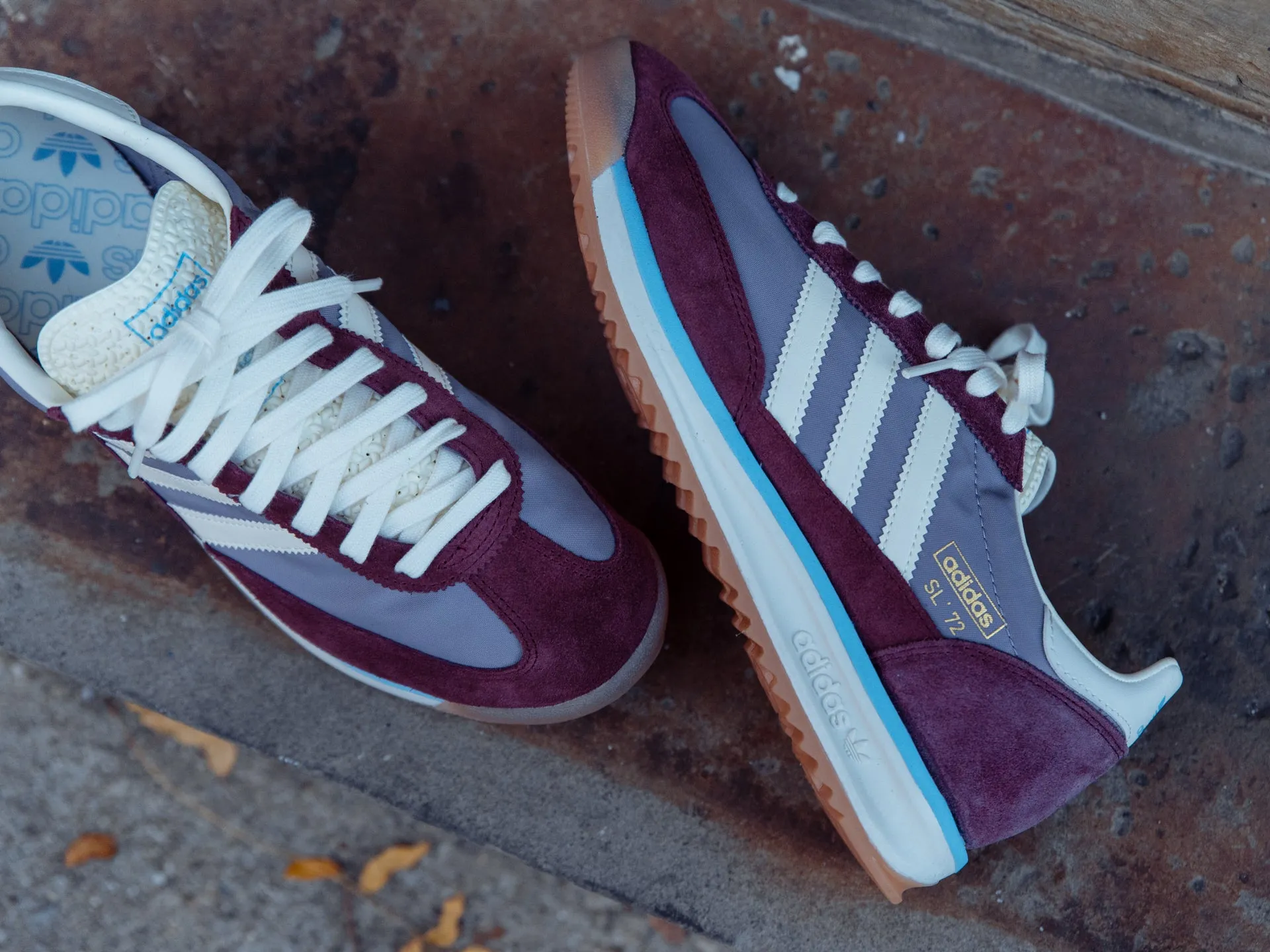 Adidas Shoes Velcro Adidas SL 72 RS 'Preloved Fig/Shadow Red'