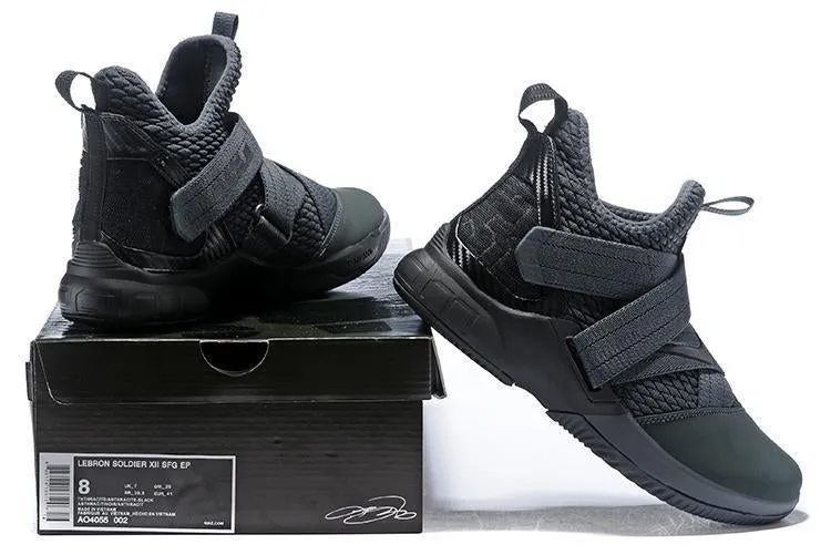 Nike Lebron Soldier XII 12 SFG EP Black Men Shoes Sale Size US7,8,8.5,9,10,11,12 Asics Free Shoes